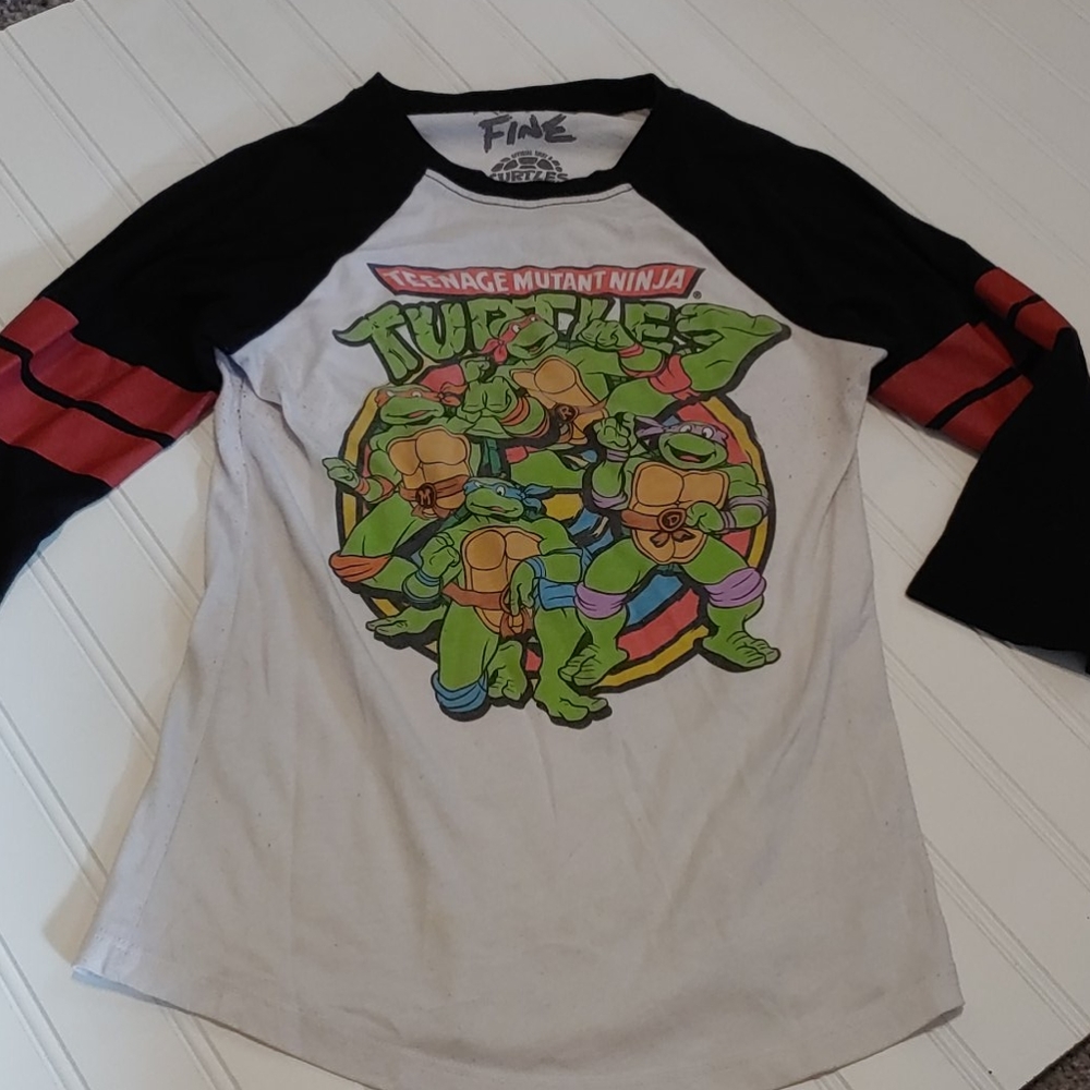 MightyFine Teenage Mutant Ninja Turtles raglan tee